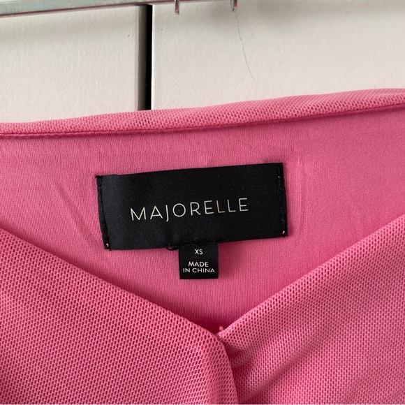 MAJORELLE -- Macey Mini Skirt in Bubblegum Pink - Picture 4 of 4